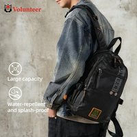 VOLUNTEER Men's Travel Backpack Outdoor Hiking Climbing Camping Waterproof Large Capacity Backpack Daypack for Men 1609-08