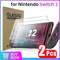 2Pcs HD Tempered Glass For Switch2, Screen Protector Switch 2
