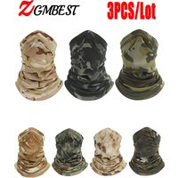 AliExpress ZGMBEST Neck Gaiter Bandana Face Mask 3PCS Camouflage Windproof Tube Scarf Fishing Cycling Ski Tactical Outdoor Hiking Skiing Face Cover