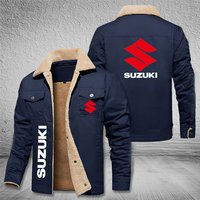 AliExpress NEW Suzuki's Casual Coat - Thick Jacket - Fleece Jacket - Warm Coat - Cycling Jacket - MotorCycle Outdoor Winter Activity Motorc