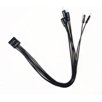 Angitu Front Panel MB 9Pin Power Button Reset Extension Cable F_Panel to HDD Led/Power SW/ Reset SW/ Power+ - Adapter