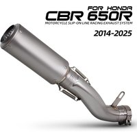 CBR650F Exhaust Slip on Line muffler For Honda CBR650 CBR650R CB650R CBR650F CB650F 2014-2026 motorcycle exhaust accessories