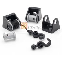 Building Blocks Bricks String Reel 2x2 Drum Holder High-Tech 2584 2585 Compatible with Hook Tow Ball 30395 Engineering Machinery