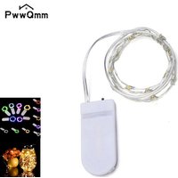 LED String Light Christmas Copper Wire String Light 1m 2m 3m 5m Battery Powered Holiday Lighting Christmas Tree Garland Wedding