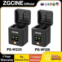 ZGCINE NP-W235 Battery Charging Case USB-C PD Dual Slot OLED Card Reader for Fuji X-T5 X-T4 X-H2S X-H2 GFX100S GFX50SII X-S20