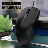 301Wired Mouse Office Gaming Desktop Computer Laptop Business Mouse USB Optical Mouse Mice for Office Home Use
