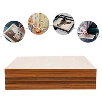30 Pcs Log Color Square Blank Wooden,40*40*0.3cm Light Woodgrain Board for Wood DIY Home Decor