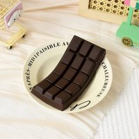 Realistic Soft Moist Chocolate Block Squishy, Super Slow Rising PU Foam Stress Relief Toy for Shooting & Decompression