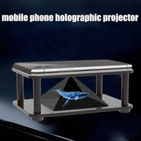 Pyramid Hologram Projection Showcase For Mv Mobile Phone Screen Amplifier Universal 3d Holographic Display Stand Projection Toy
