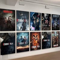 Resident E-Evil MOIVE Poster HD Art Sticky Wall Waterproof Home Living Room Bedroom Aesthetic Decoration