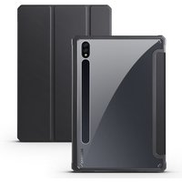 For Samsung Tab Case S10 S8 S9 Plus Ultra S7 FE A9 A8 A7 Lite Flip Cover Clear Shockproof Stand Kickstand Smart Tablet Cases