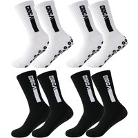 AliExpress NONE 4Pair Non-Slip Grip Socks Designed for Men Women in Football Basketball Baseball Rugby Soccer Cycling Running Hiking Tennis