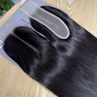 Yiwigs Brazilian 2x6 HD Lace Closure Human Hair Middle Part 10-20 Inch Bone Straight Transparent Closures Only