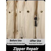 Universal Zipper Repair Kit Quick Instant Detachable Zipper Head Replacement Slider Pull For 3 Different Size