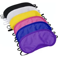 30pcs Black Eye Mask Cover with Elastic Comfortable and Lightweight Eye Mask for Women and Men To Sleep on The Road