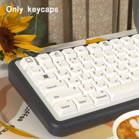 Minimalism White XDA Profile PBT keycaps For Mechanical Keyboard ISO Brazilian Korean Japanese Russian Spanish French keycap DIY