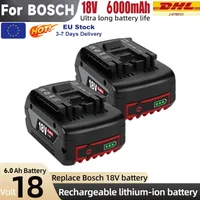 100% für BOSCH 18V batterie Original Lithium-Batterie Für BOSCH Batterie Pack 6,0 AH Original Werkzeug Akku