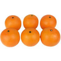 5PCS Artificial Oranges Home Garden Bedroom Living Room Decoration Festive & Party Supplies Fake Fruits Photography Props