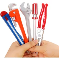 1PCS Ball Pens Simulation Hardware Tools Vise Hand Knife Hammer Pistol Modelling Ballpoint Pen Student Learning Prizes Gift