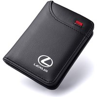 Leather Car ID Credit Card Holder Men Minimalist Wallets Case For Lexus CT200h ES250 ES300h NX300h RX350 IS250 IS200 GS300 ES200