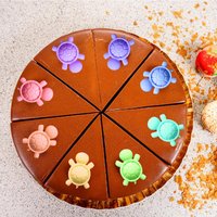 VERIDIAN 7-hole Westbound Experience Theme Modeling Chocolate Mold Epoxy Handmade Soap Cake Ice Grid Tortoise Silicone Mold