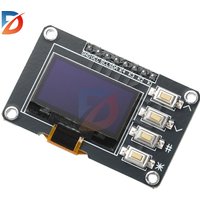 for Arduino 0.96 inch OLED display SSD1306 SSD1315 driver OLED I2C display IIC interface white/blue 12864 with 4 buttons