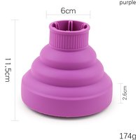 1PC Silicone Hair Dryer Diffuser – Foldable & Heat-Resistant, Styling Accessory for Curly Hair, Compatible with Real Hair Wigs