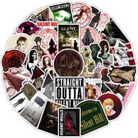 54Pcs Silent Hill Stickers Movie Character Graffiti Waterproof Stickers