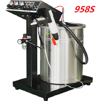 WX-958S Pulverbeschichtungsanlage Elektrostatisches Tiefenwinkel-Lackiersystem Elektrostatische Spritzmaschine Spritzpistolen 40L Beschichtungsgerät, elektrostatische Pulverspritzmaschine,