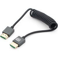 Portable 8K UHD Cable Standard HD Mini-HD Micro-HD Stretch Spring Curl Flexible HD2.1 Cord for PC Tablet DV Camera Monitor HDTV