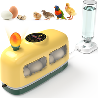 8 Egg Incubator with Egg Turning and Temperature Control, Integrated Candler Incubators for Hatching Eggs, Chicken, P