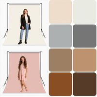 Professional Solid Color Photography Backdrop Beige Pink Grey Brown For Studio Portrait Wedding Photo Booth Background Decor