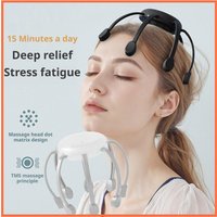 NEW Cordless Electric Scalp Massager,360 Degree Head Massager With 8 Finger Tips, Deep Relaxing And Stress Relief, Holiday Gift
