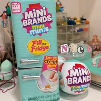 Capsule Toys Mini Brands Surprise Ball Fridge Refrigerator Food Series Series Blind Box Mini Figure Accessories Collectible Toys