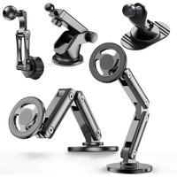 Magnetic Car Phone Holder Alloy 360 Rotation Foldable Phone Stand for Iphone 14 13 12 11 Pro Max Samsung S23 Xiaomi In Car Mount