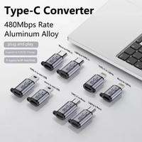 Type C Adapter USB C To Micro To Mini USB Female Converters For iPhone 14 13 Xiaomi Samsung For Lightning Male Charger Adapter