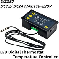 W3230 12-24V 110-220V High Precision LED Digital Temperature Controller Thermostat Thermometer Temperature Control Switch Sensor