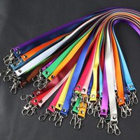 1PCS Pure Color Lanyards Thicken Safety Hanging Neck Strap Lanyard Ziai for Mobile Phone ID Name Badge Holder Keys Metal Ring