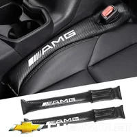 2Pcs Carbon Fiber Car Interior Seat Gap Plug Filler Pad For Mercedes Benz AMG W203 W206 W220 W205 W211 W212 W201 W210 W108 W168