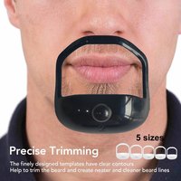 5Pcs Beard Styling Template Set Men Mustache Shaping Guide Stencil Facial Hair Trimming Tool Grooming Accessories For Daily