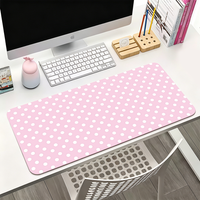Korea Colorful Polka Dot Mouse Pad For Office Gaming And Keyboards Non-Slip Large Waterproof