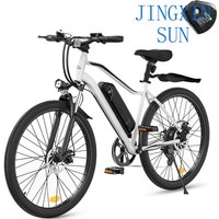 Electric Bike - 500W/1000W Peak Motor Electric Bicycle, 20MPH, 55/60 Miles, Removable Battery, Shock Absorber, 5/7-Speed