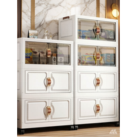 Large-capacity installation-free foldable storage cabinet home bedroom clothing organizer portable storage box for toys and