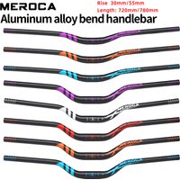 MEROCA Bicycle Handlebar 31.8mm Rise 30mm/55mm Lengthened 720mm/780mm High-strength Aluminum Alloy Mountain Bike Handlebar