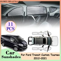 Full Coverage for Ford Transit Custom Tourneo 2012~2021 Sunshades Rear Windows Windshield Visor Car Anti-UV Curtains Accessories
