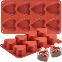 Heart Shaped Silicone Mold For Chocolate Cake Jelly Pudding Handmade Soap Mould Candy Making Whiskey Ice Cube Tray