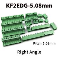 (10 Sets) KF2EDG 5.08mm Plug-in Terminal Block Straight Pin Plug Right Angle JM 15EDG 2EDG 2EDGK 2EDGV 2EDGR 5.08 2 ~ 16Pin