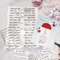 Alinacutle Greetings&Blessings Sentences Clear Stamps, Strip Frame Metal Cutting Die Cut for Paper Craft Handmade Card Making