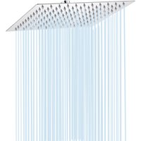 8/10/12 inch Rainfall Shower Head Stainless Steel Square Rain Shower Head Pressurized Big Shower Head