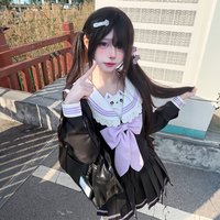 Kawaii Clothing Girl Original Japanese Skirt Sets JK Sailor Uniform Sweet Girls New Clothes Sprung 2 Piece Sets Womens Outfits